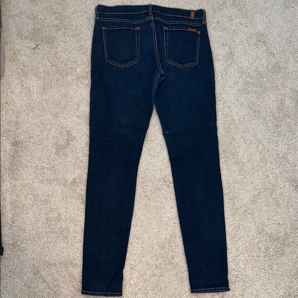 7 for all Mankind Dark Blue Skinny Stretch Denim Women's Jeans 30 - Picture 7 of 7